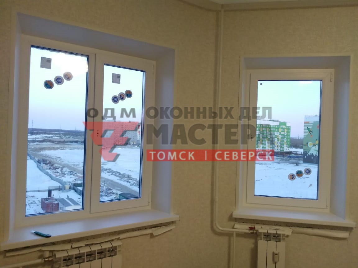 Пластиковые окна с тремя створками в Томске
