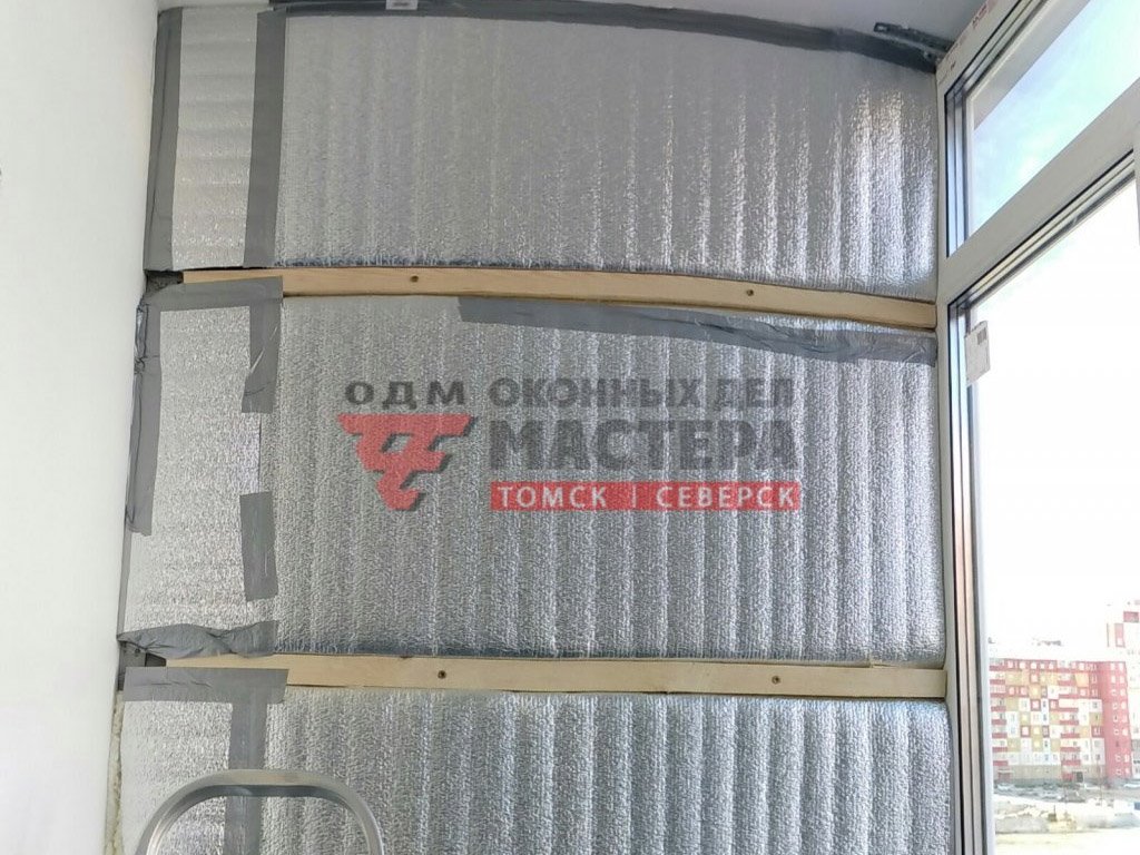 Утепление балкона пенополистиролом в Томске